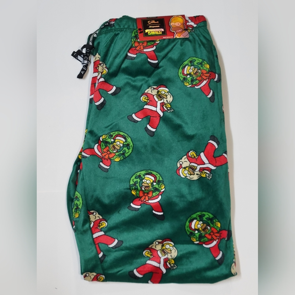 Christmas Aeropostale The Simpsons Limited Edition Fleece PJ Men